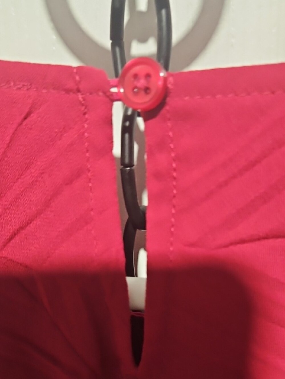 Chico's Raspberry Textured Layered Blouse - Picture 7 of 7